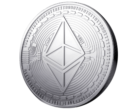 Ethereum coin standing